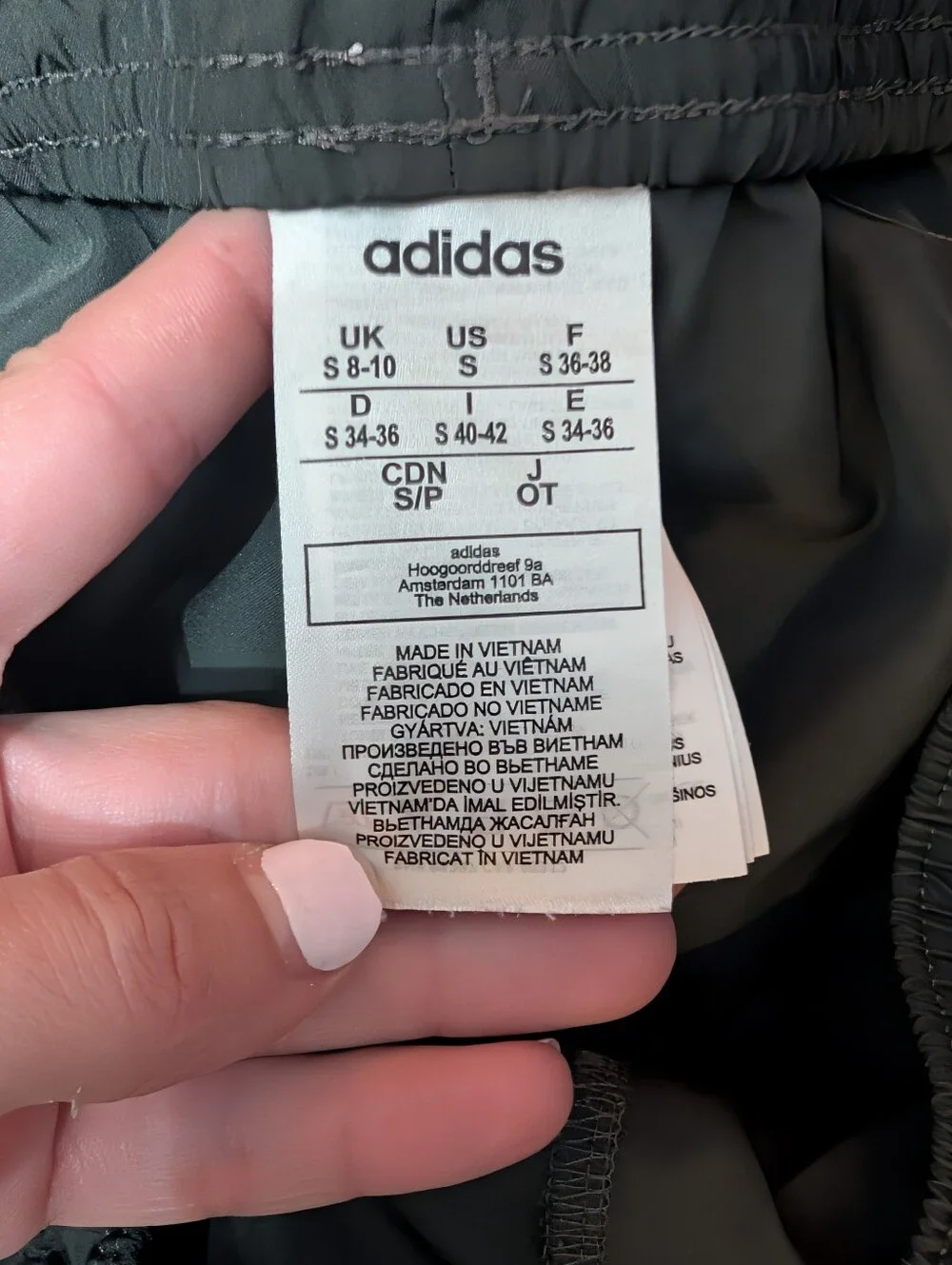 Adidas Dark Charcoal Gray Climalite 3-Stripes Athletic Running Shorts Small
